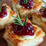 Blätterteig-Häppchen mit Camembert