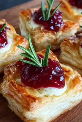 Blätterteig-Häppchen mit Camembert