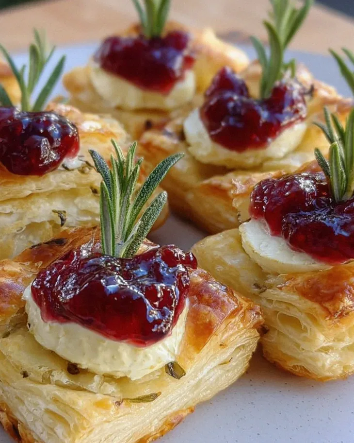 Blätterteig-Häppchen mit Camembert – Schritt 1