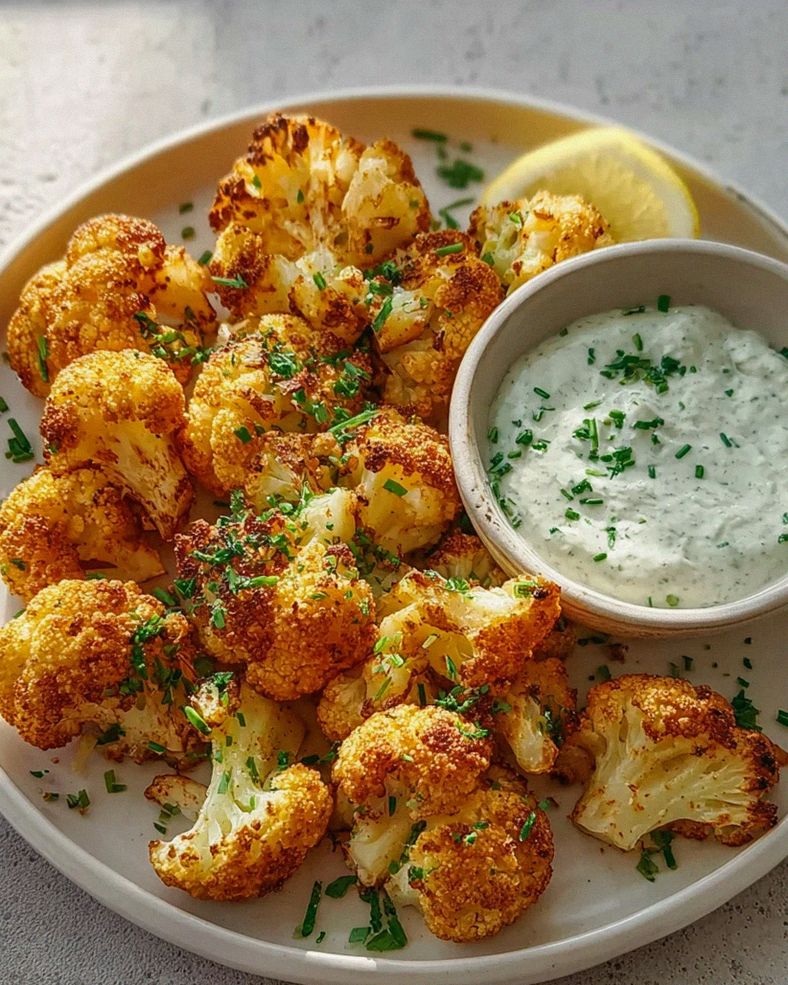 Blumenkohl Airfryer Kräuterquark: Schnell & knusprig! – Schritt 1