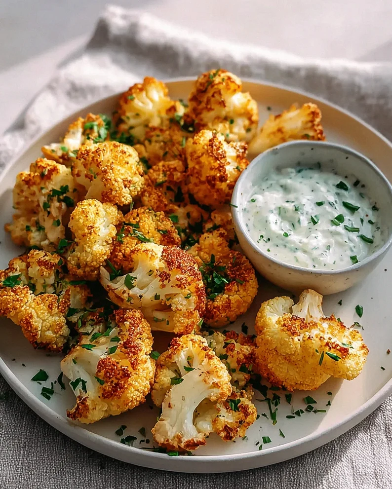 Blumenkohl Airfryer Kräuterquark: Schnell & knusprig! – Schritt 2