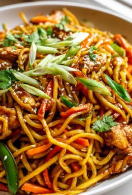 Crispy Airfryer Chicken Chow Mein Noodles