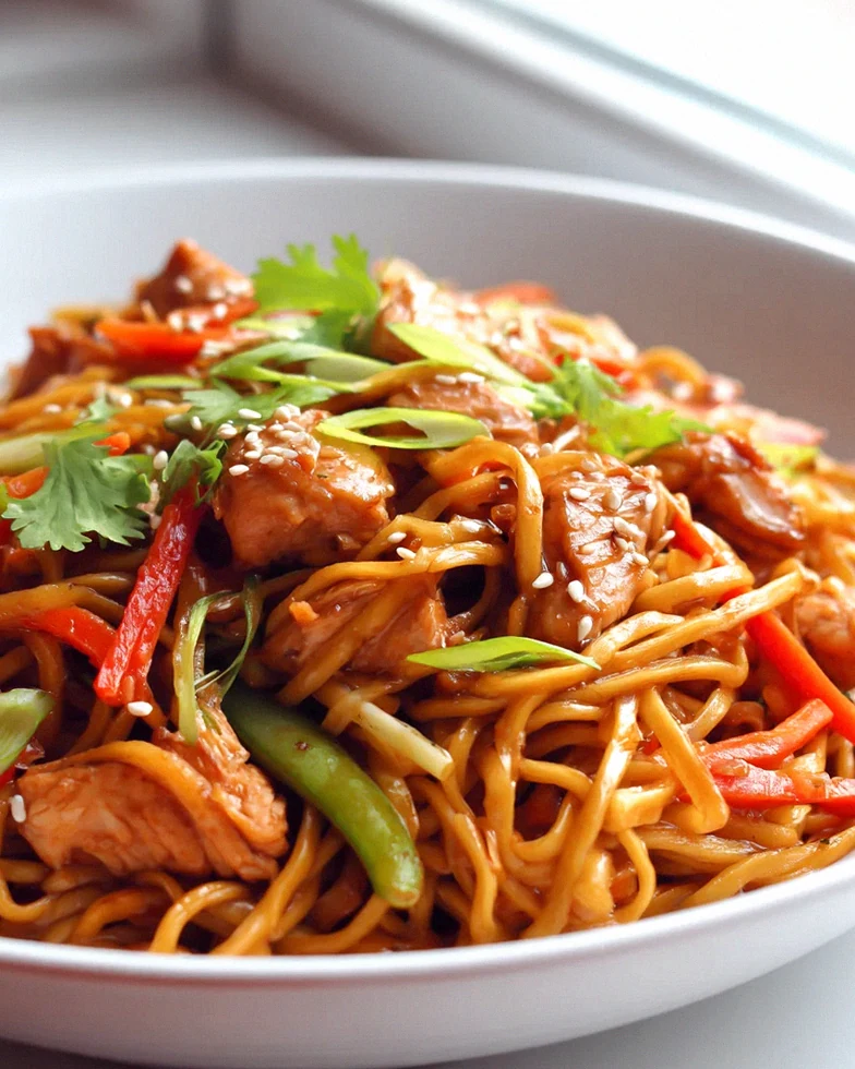Crispy Airfryer Chicken Chow Mein Noodles – Schritt 2
