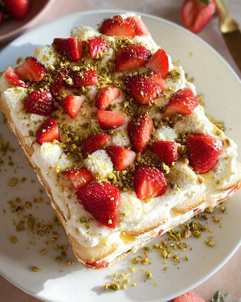 Das beste cremige Erdbeer-Tiramisu