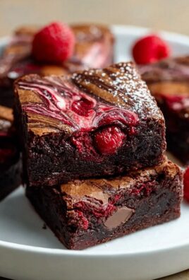 Dekadente Himbeer-Swirl-Brownies: Ein himmlischer Genuss
