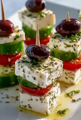 Der Hit des Sommers: Feta Spieße mit Gurke – Einfach & Köstlich