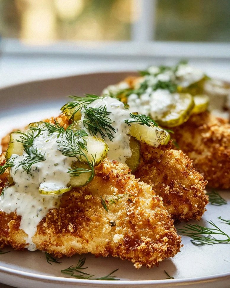 Dill Pickle Parmesan Hähnchen – Schritt 1