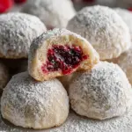 Gefüllte Himbeer-Mandel Snowball Cookies – Dein neues Lieblingsrezept