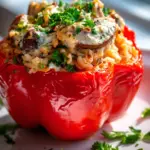 Gefüllte Paprika mit Hähnchen