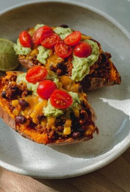 Gefüllte Süßkartoffeln im mexikanischen Stil