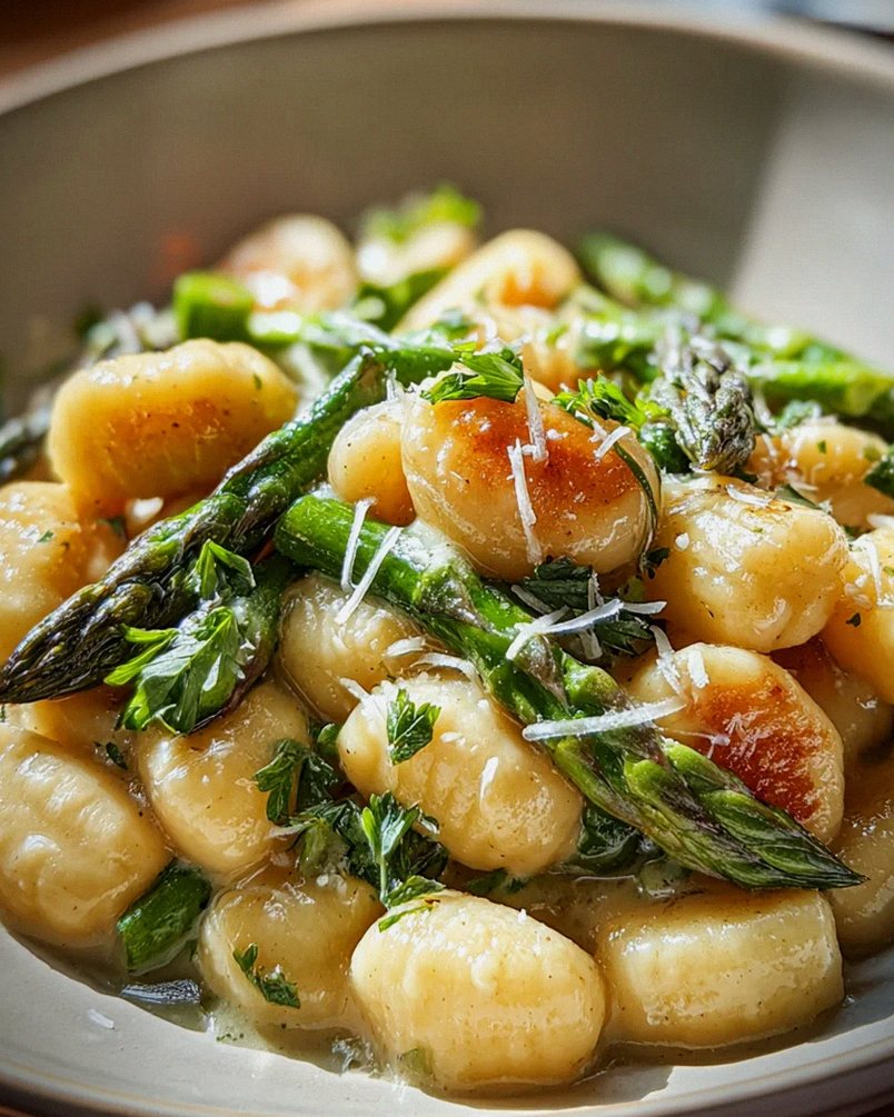 Gnocchi mit grünem Spargel