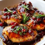 Hähnchen mit Preiselbeer-Balsamico Glasur – lecker und alkoholfrei!
