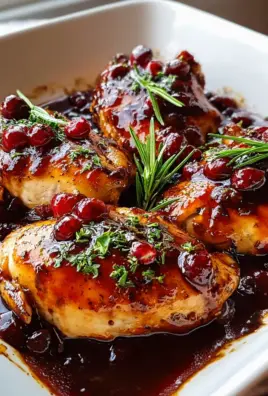 Hähnchen mit Preiselbeer-Balsamico Glasur – lecker und alkoholfrei!