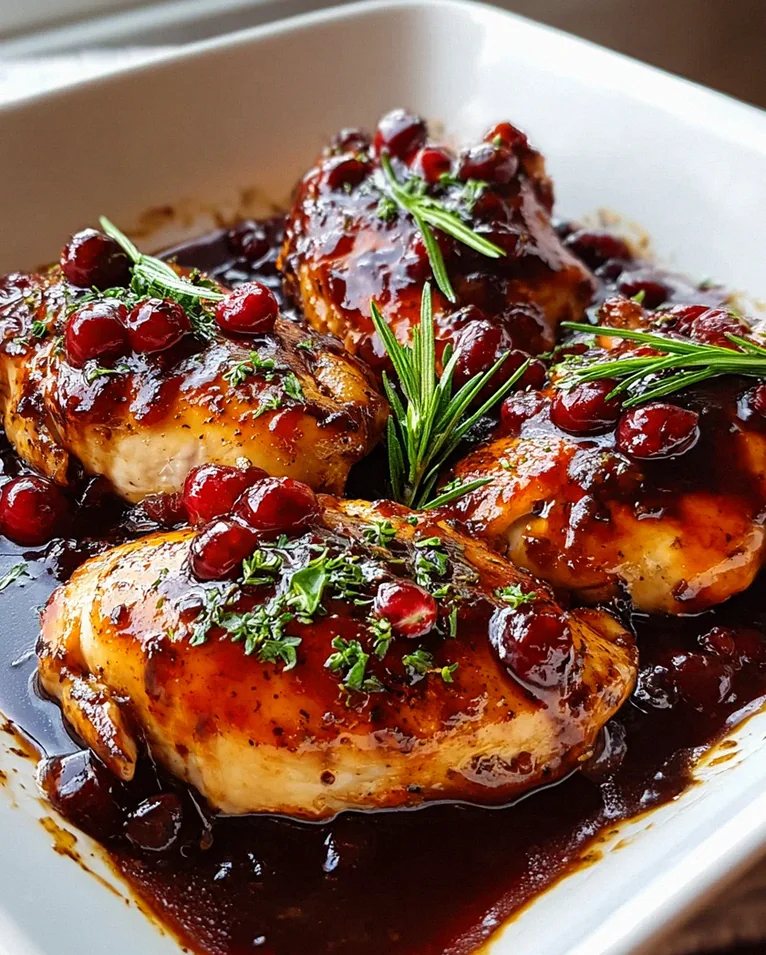 Hähnchen mit Preiselbeer-Balsamico Glasur – lecker und alkoholfrei!