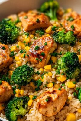 Hähnchen-Reis-Pfanne mit Brokkoli und Mais – Schnell & Lecker!