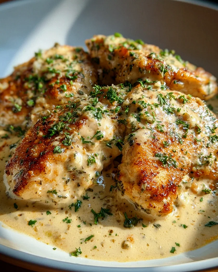 Hähnchenfilet in Frischkäse-Parmesan-Soße – Schritt 2