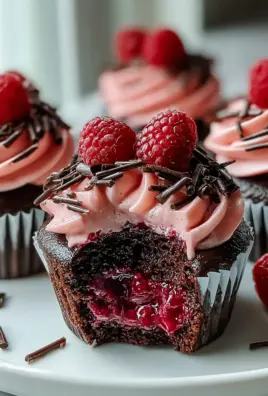 Himmlische Himbeer-Schokoladen Lava Cupcakes Rezept