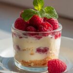 Käsekuchen im Glas mit Himbeeren – Schnell & Einfach genießen!