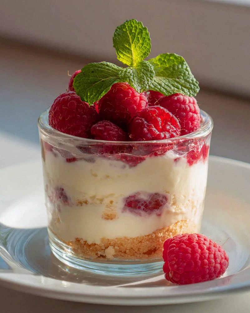 Käsekuchen im Glas mit Himbeeren – Schnell & Einfach genießen! – Schritt 1