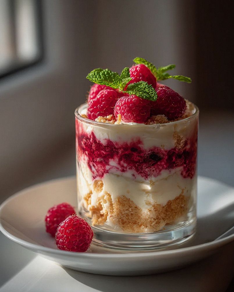 Käsekuchen im Glas mit Himbeeren – Schnell & Einfach genießen! – Schritt 2