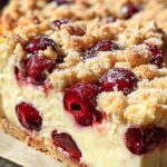Käsekuchen mit Kirschen