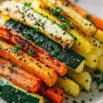 Knusprige Gemüse Sticks aus Zucchini, Kartoffeln & Karotten