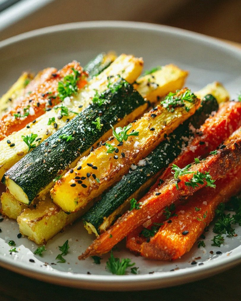 Knusprige Gemüse Sticks aus Zucchini, Kartoffeln & Karotten – Schritt 2