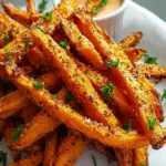 Knusprige Süßkartoffelpommes aus dem Ofen – Einfach perfekt!