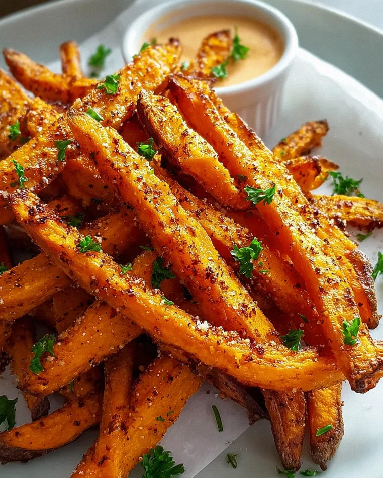 Knusprige Süßkartoffelpommes aus dem Ofen – Einfach perfekt!