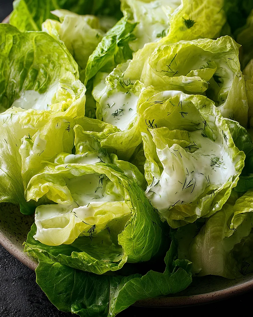 Kopfsalat mit Omas Sahne-Zitronen-Dressing – Schritt 1