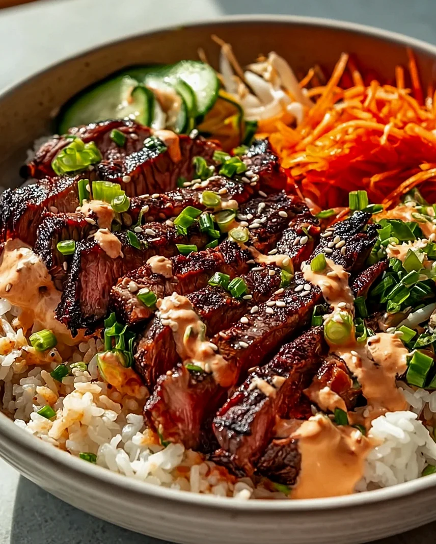 Korean BBQ Steak Bowls