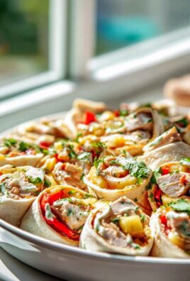 Leckere Ananas-Hühnchen-Kabobs: Partyfertige Pinwheels!