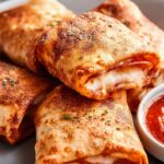 Leckere Pizza Rolls aus der Heißluftfritteuse Rezept