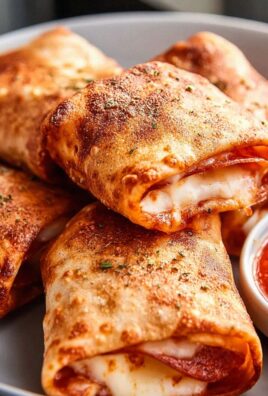 Leckere Pizza Rolls aus der Heißluftfritteuse Rezept