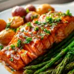 Leckerer Ahorn-Dijon-Lachs vom Blech: Schnelles Ofen-Dinner