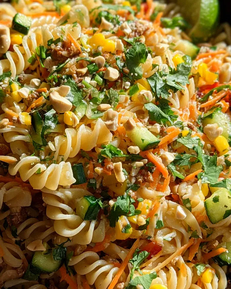 Limetten Crunch Nudelsalat