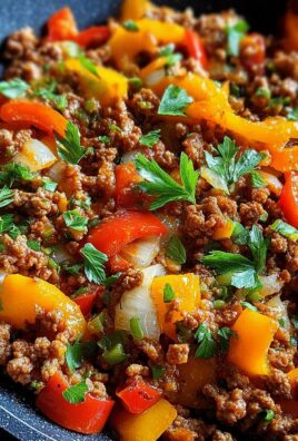 Low Carb Paprikapfanne mit Hackfleisch