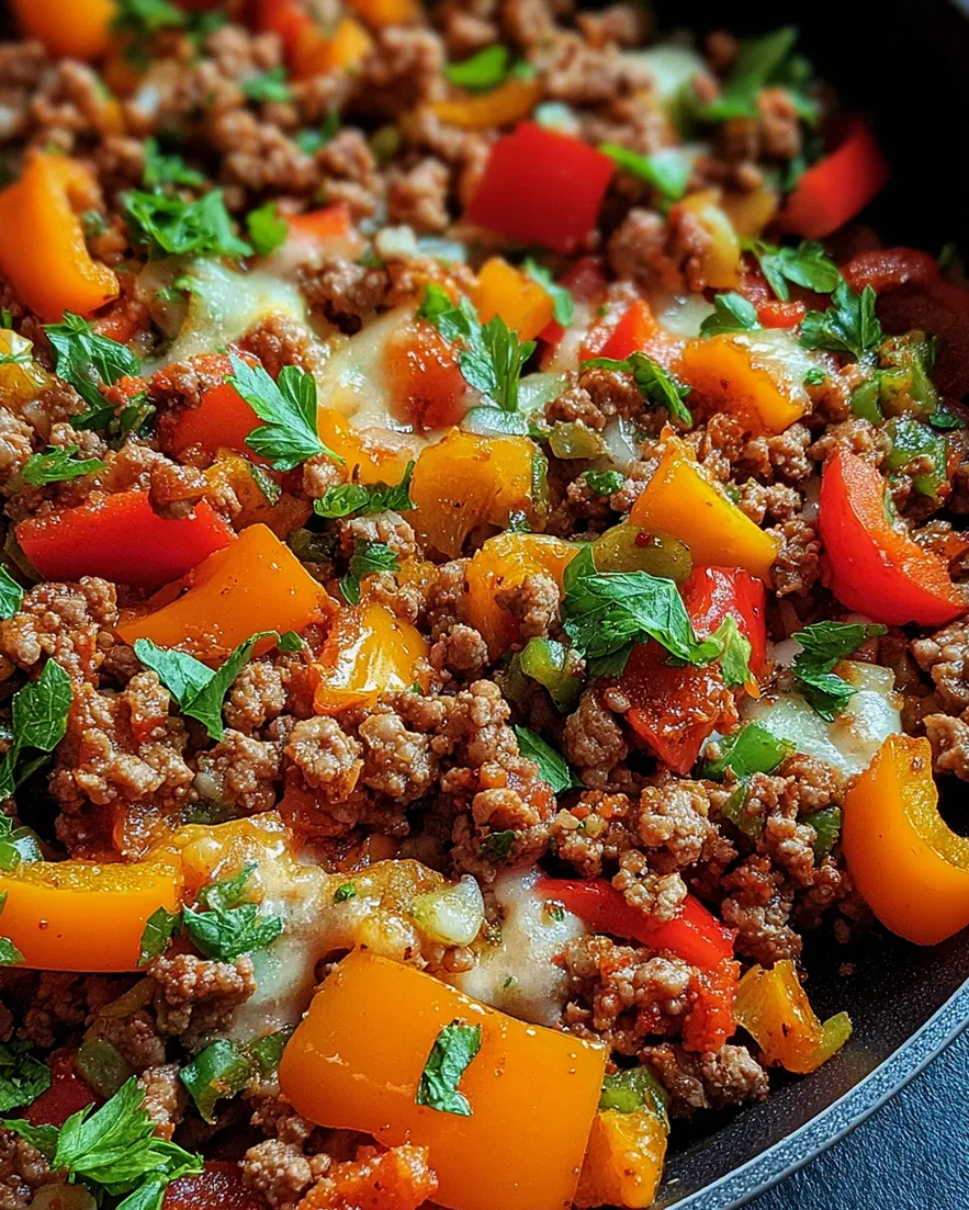 Low Carb Paprikapfanne mit Hackfleisch – Schritt 1