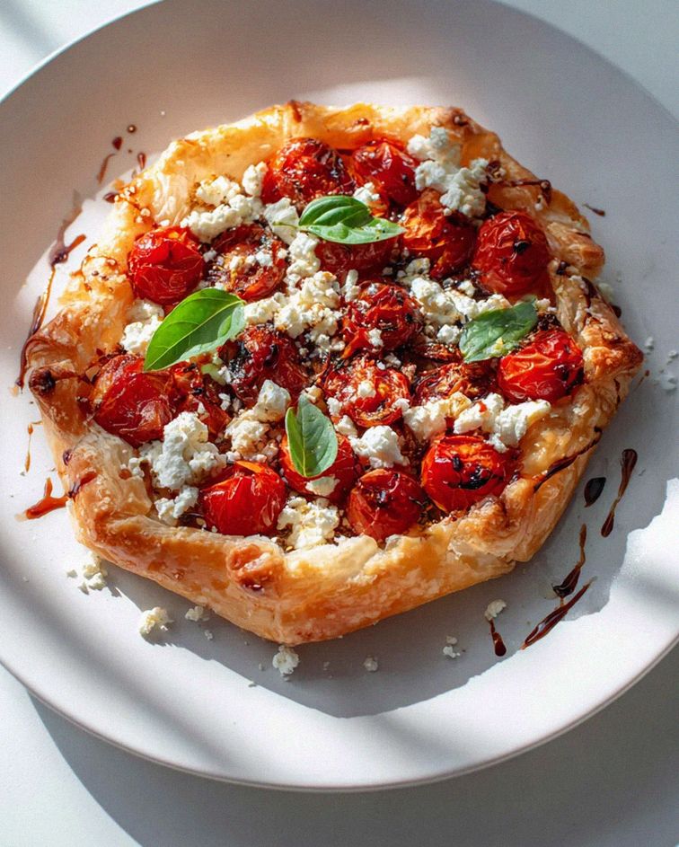 Mediterrane Feta Tomaten Blätterteig Tarte: Einfach & Lecker!