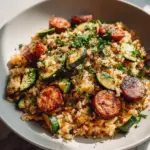 Mediterraner Rind Reis: Zucchini & Kräuter – Einfach lecker!