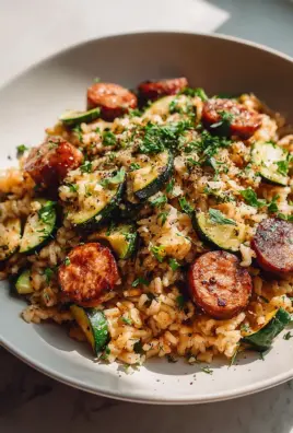 Mediterraner Rind Reis: Zucchini & Kräuter – Einfach lecker!