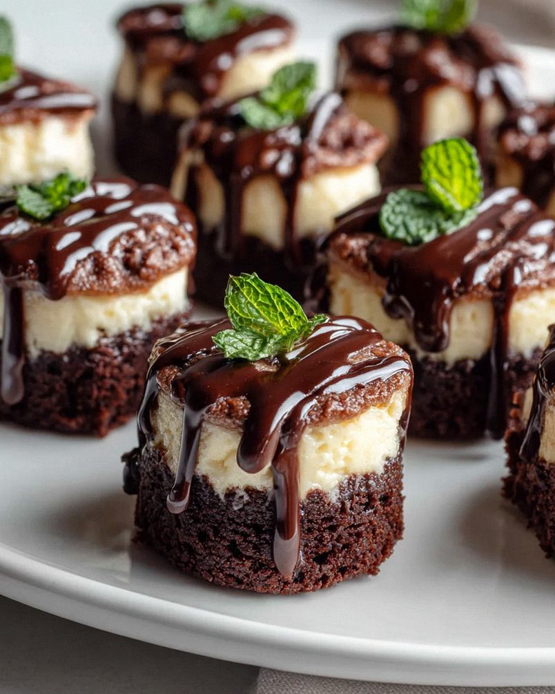 Mini Cheesecake Brownie Bites mit schokoladiger Ganache – Schritt 1
