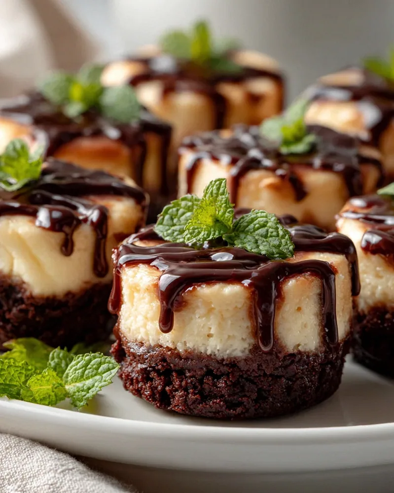 Mini Cheesecake Brownie Bites mit schokoladiger Ganache – Schritt 2
