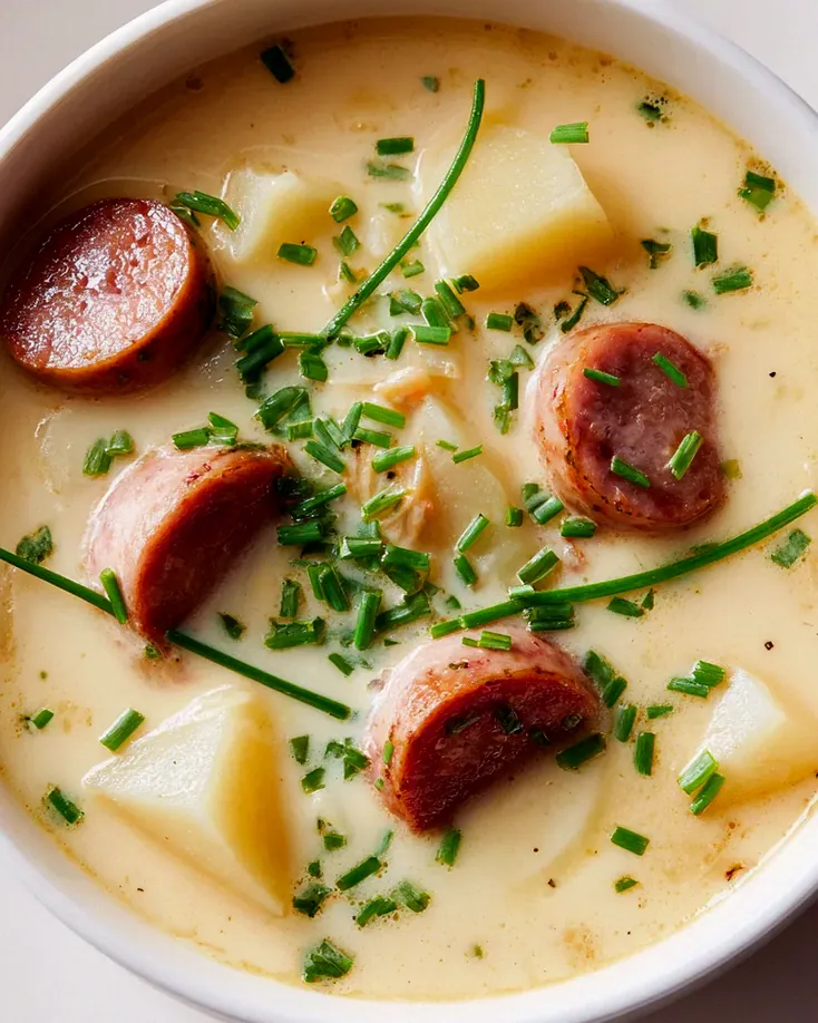 Mini Portionen Kartoffelsuppe mit Würstchen für Meal Prep – Schritt 1