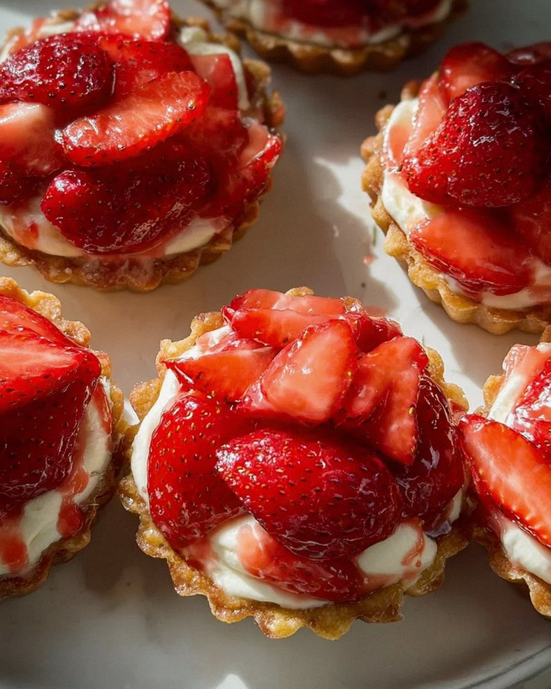 Mürbeteig Tartelettes mit Erdbeeren und Mascarponecreme – Schritt 1