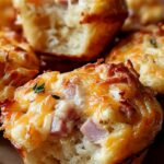Muffins mit Putenschinken und Käse