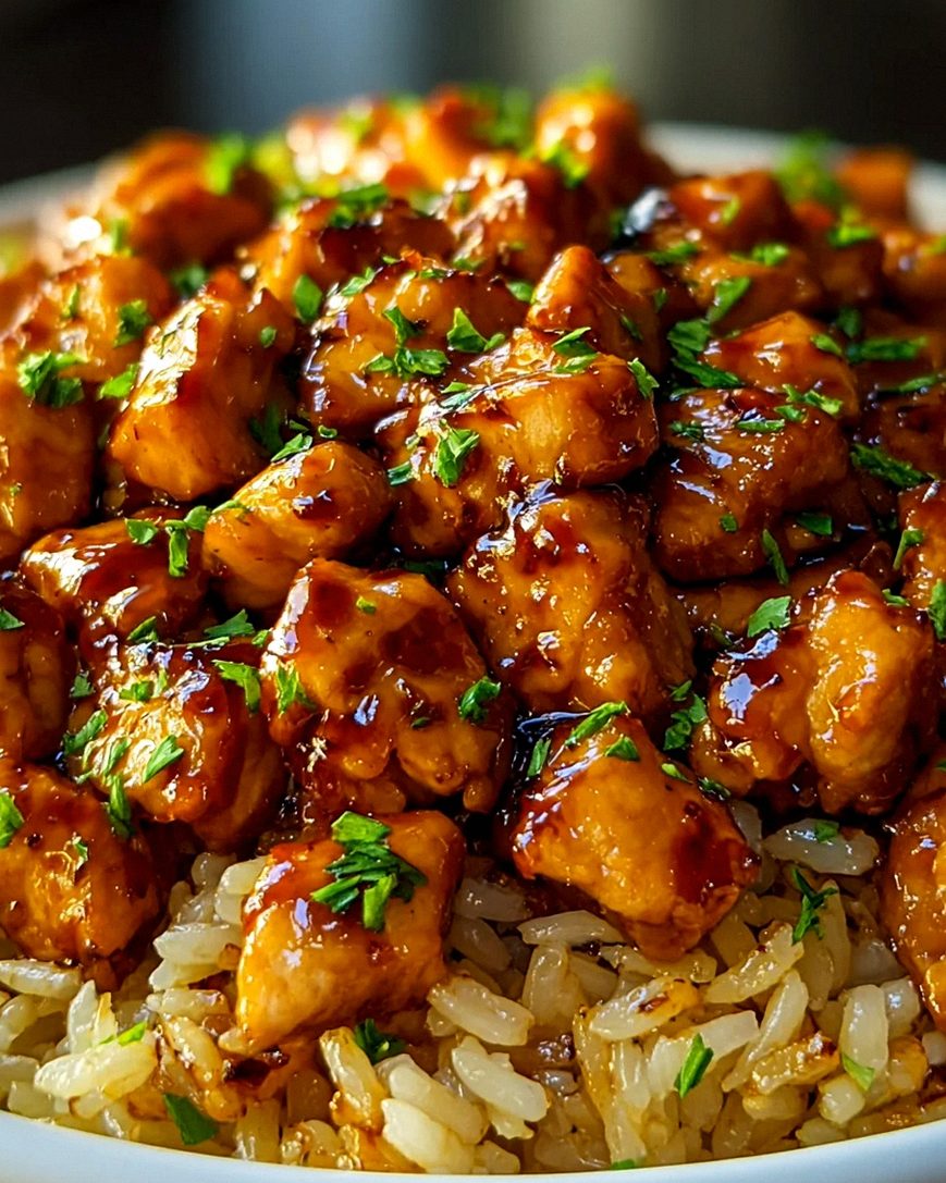 One Pan Bold Honey BBQ Chicken Rice