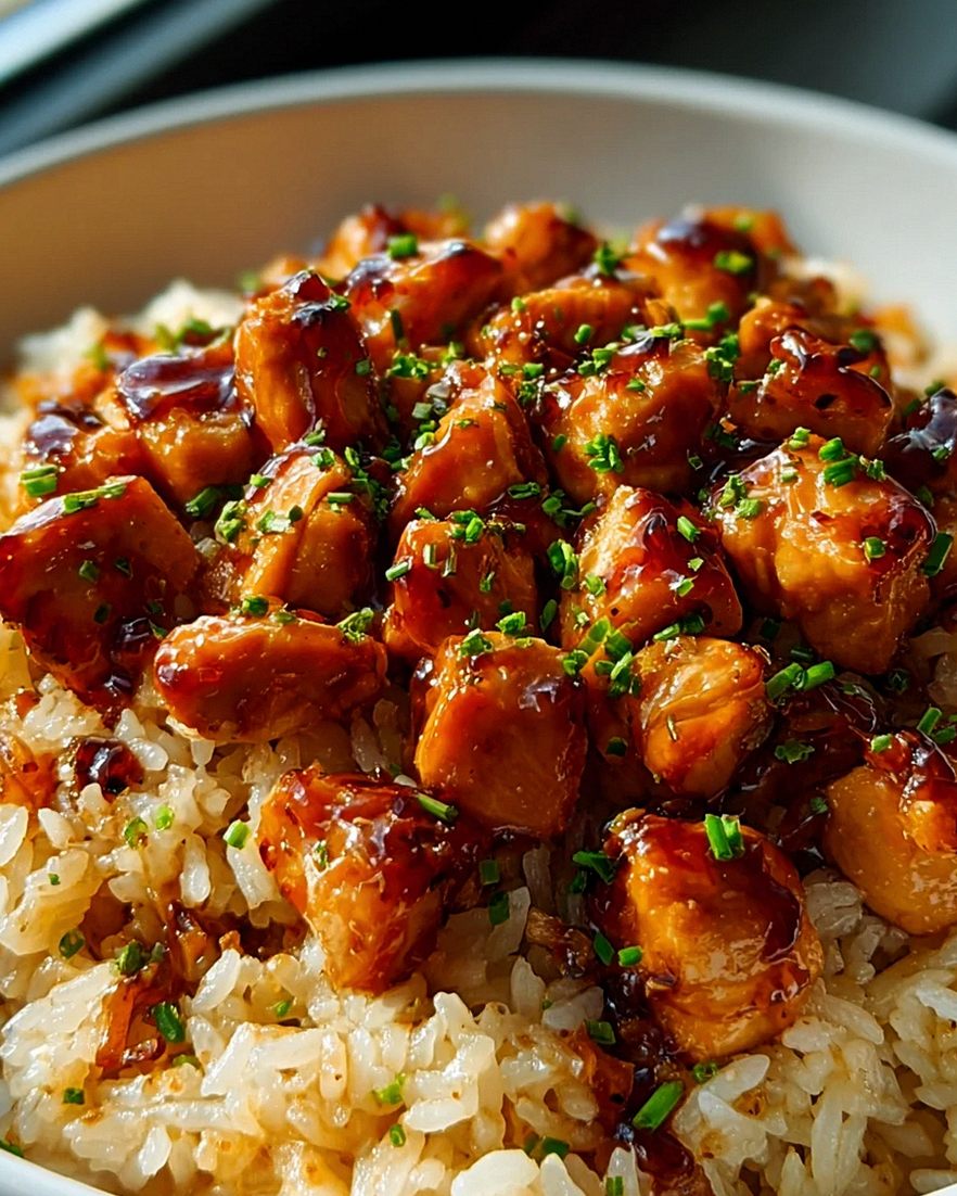 One Pan Bold Honey BBQ Chicken Rice – Schritt 2