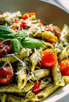 Pesto Pasta Salat mit Kirschtomaten: Schnell & Einfach!