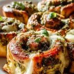 Pizzaschnecken mit Pesto & Mozzarella: Einfach & Lecker!